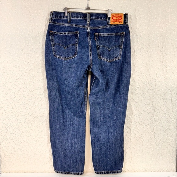 Levi's 550 Men's Jeans Size 38/30 Medium Blue Wash Straight Leg Cotton Classic - Picture 2 of 10